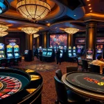 Experience thrilling gameplay and excitement at LUCK8 with vibrant casino visuals showcasing roulette and poker.