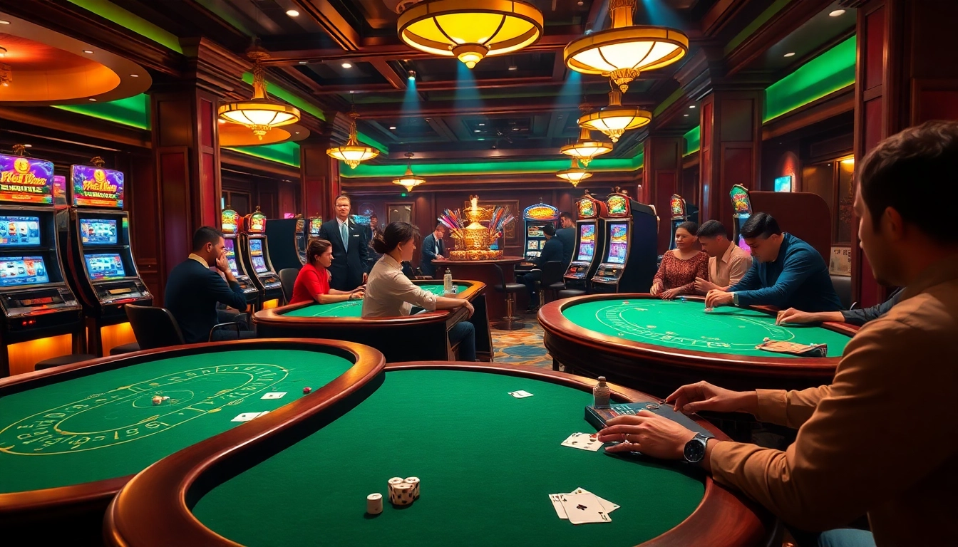 Experience the excitement of gambling at https://s8limited.com/ with a luxurious casino vibe featuring poker tables and slot machines.