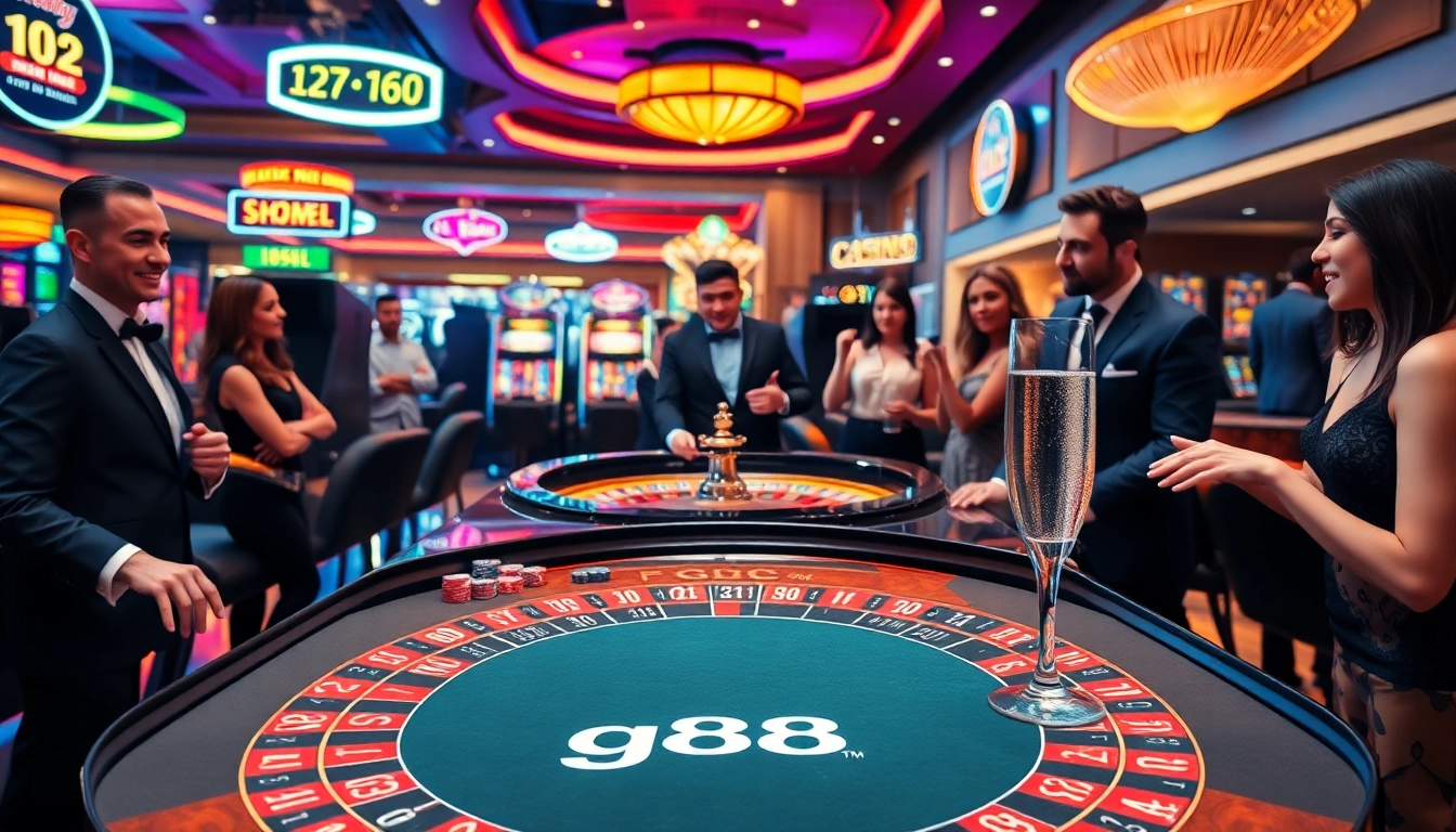 Experience high-stakes excitement at g88 with professional dealers and lively roulette action.