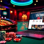 Engaging online gambling experience on SV388 com with vibrant casino elements.