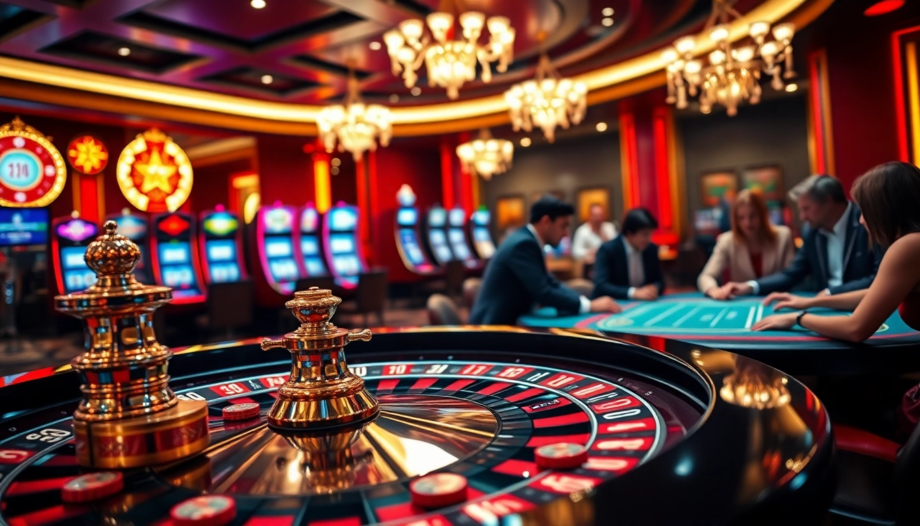 Experience luxury gaming at https://kjc.money with vibrant tables and players engaging in excitement.