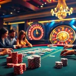 Kuwin players enjoying an engaging poker game at a luxurious casino table.