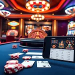 Engaging casino scene illustrating players enjoying poker and roulette games on sodo66 platform.
