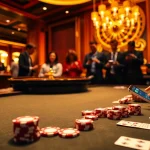 Kwin app showcasing a luxurious poker table and players enjoying online gaming.