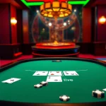 Betting at BJ88 live online casino with vibrant images of cards and chips in action.