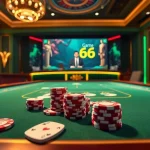 Experience the thrill of Game B66 with lively casino tables and vibrant gameplay.