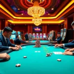 Experience the excitement of casino gaming at https://vj88.com/, featuring a thrilling poker scene with colorful chips and cards.