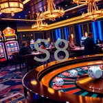 Players enjoying dynamic games at S8 casino, highlighting excitement and competition.