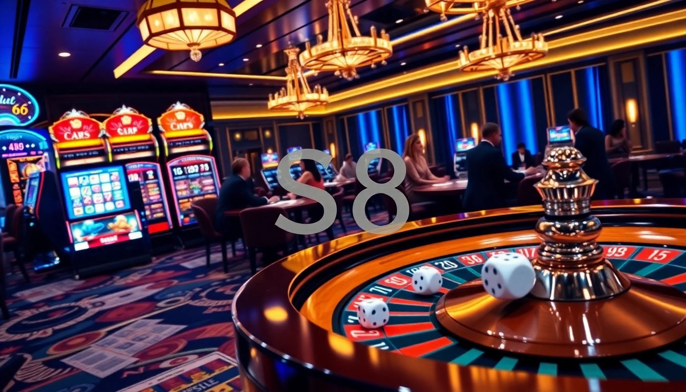 Players enjoying dynamic games at S8 casino, highlighting excitement and competition.