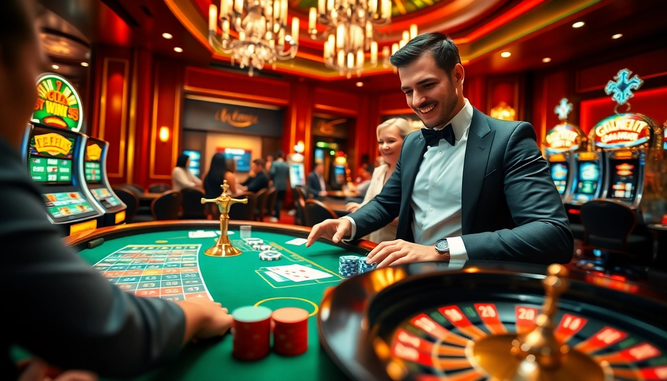 Experience the luxury of trang chủ PS99 at a vibrant casino table with exciting games.