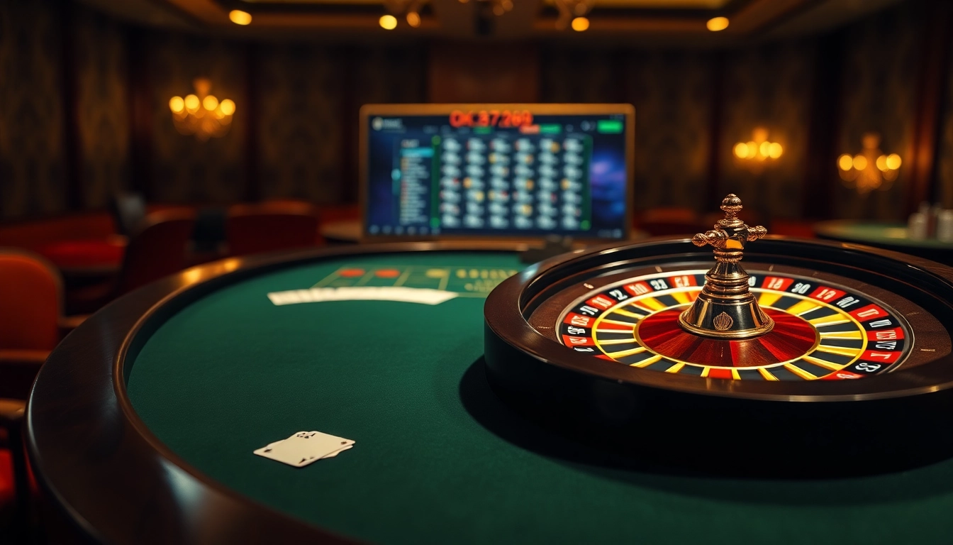 Experience high-stakes poker at ok789 com with vibrant casino visuals and thrilling atmosphere.