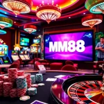 Experience the excitement of gambling at MM88 with dynamic gaming tables and vibrant visuals.