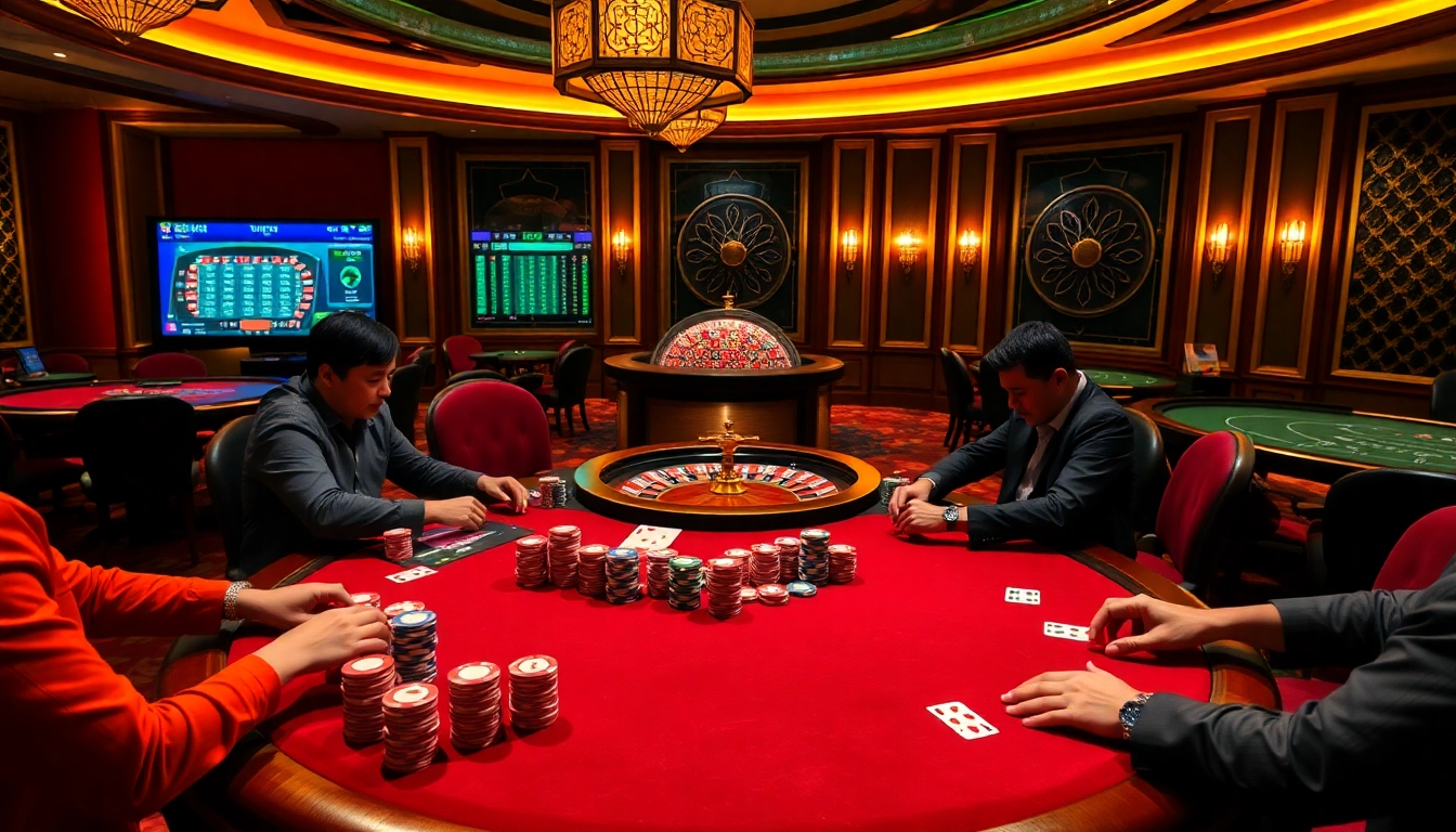 Engaging poker action featuring X 88 chips on a luxurious casino table.