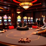 Exciting poker game at https://f168.blue/ showcasing high stakes and vibrant casino atmosphere.