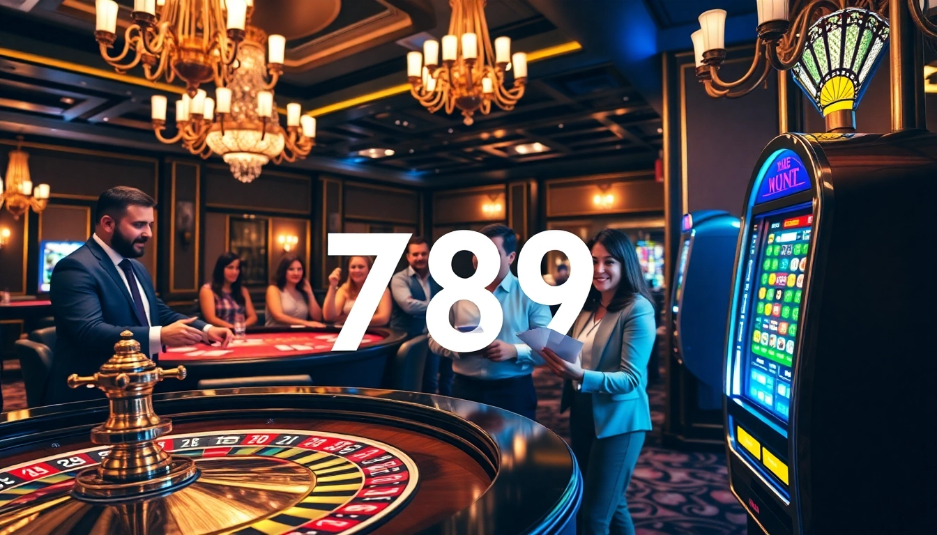 Players enjoying an exhilarating gaming experience with 789 bet at a luxurious casino.