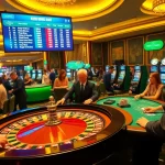 Kèo Bóng Đá betting scene showing excitement at a roulette table in a high-end casino.