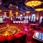 Experience excitement at ww88’s vibrant casino floor with roulette, poker, and slot machines.