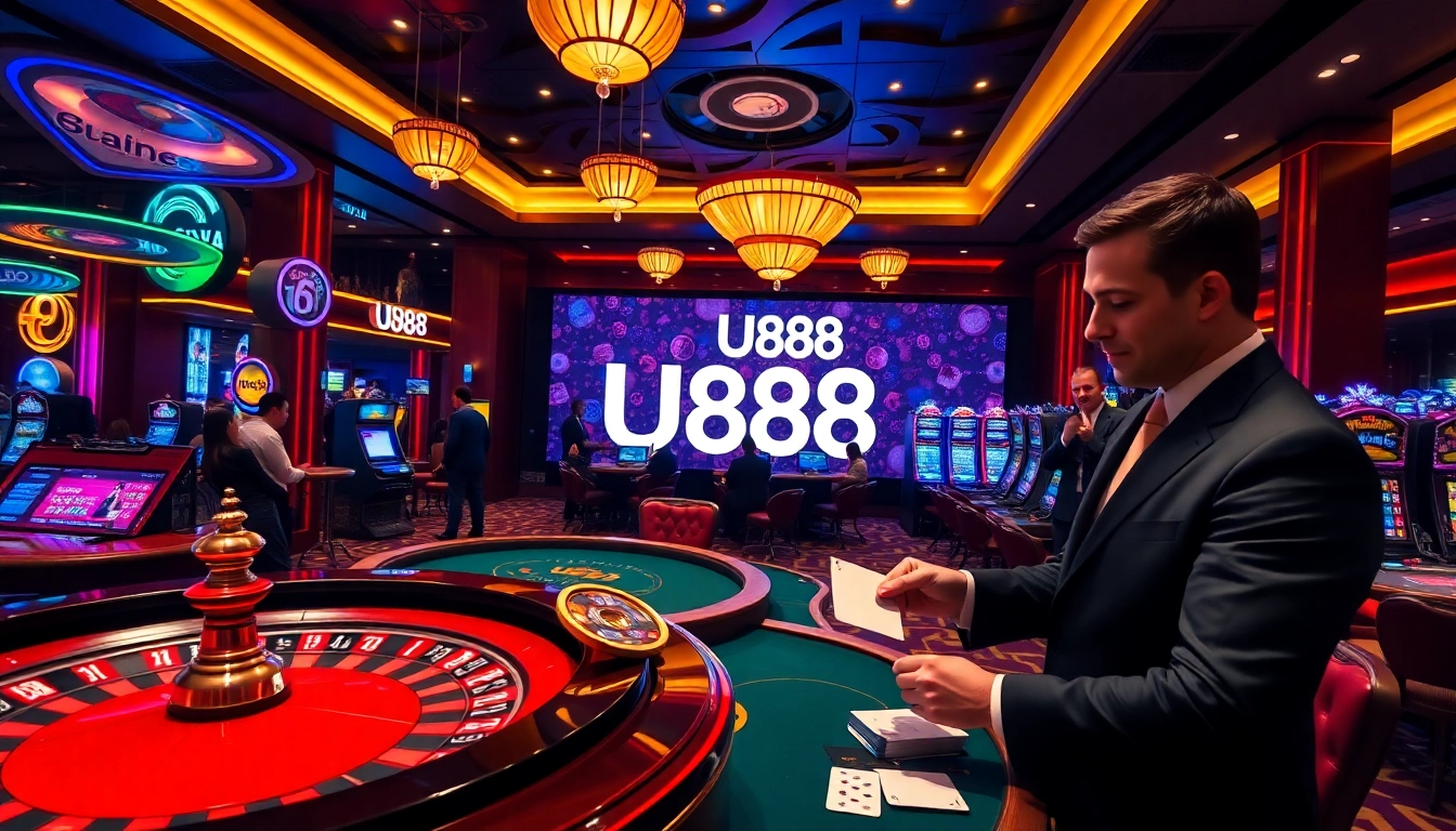 Experience excitement at U888 with vibrant casino games and thrilling atmosphere.