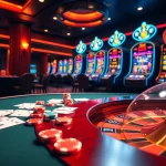 Experience the thrill of gambling at 88i with vibrant casino games, poker chips, and a roulette wheel.