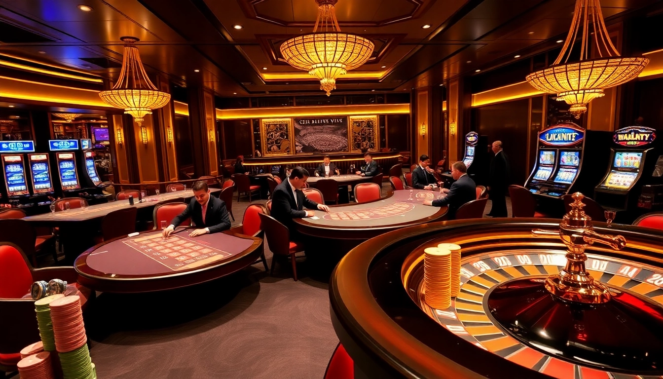 Players enjoying high-stakes poker at PG88 VIP casino with luxurious ambiance and excitement.