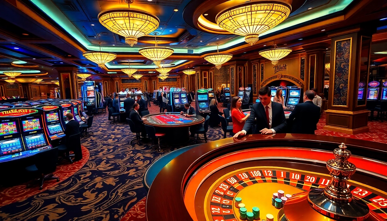 Experience thrilling casino gaming with Thabet poker tables and vibrant roulette wheels.