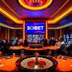 Players experience thrilling gaming action at SOIBET casino with vibrant tables and engaging games.