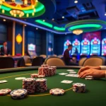 X 88 poker chips on an elegant casino table, capturing the excitement of high-stakes gambling.