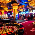 Experience the thrilling action at Luck8 casino with vibrant roulette tables and excited players.