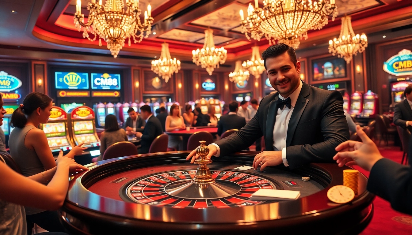 CM88 thrills at an upscale casino table with vibrant poker chips and dynamic gameplay.
