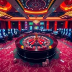 Experience the thrill of game tg88 at a vibrant casino floor with exciting gaming stations.