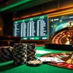 Experience the thrill of gambling with TK88 poker chips at a luxurious casino table.