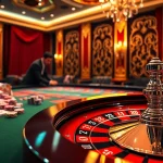 Experience the thrill of a lucky win at a vibrant casino roulette table, capturing the excitement of betting.