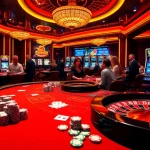 Players celebrating wins at the 789CLUB casino, with vibrant games and luxurious atmosphere.