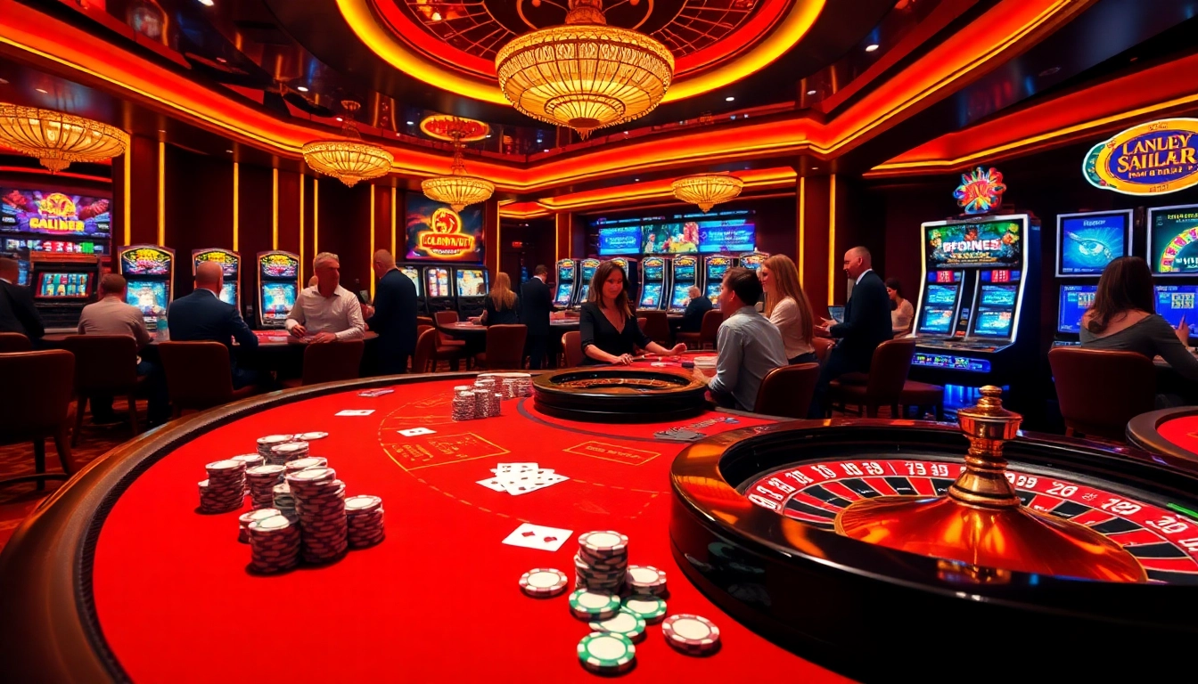 Players celebrating wins at the 789CLUB casino, with vibrant games and luxurious atmosphere.