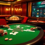 Engage in thrilling gameplay at nhà cái 888new, featuring vibrant poker games with chips and cards in action.