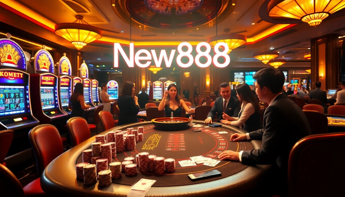 Experience the excitement of New888 with elegant casino gaming and vibrant poker action.