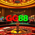 Experience the excitement of GG88 with luxurious casino gameplay at a roulette table.