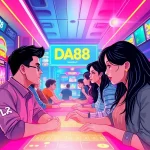 DA88 online gaming experience with players enjoying various casino games in a vibrant digital environment.