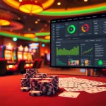 Exciting online gambling platform showcasing vibrant casino elements, promoting 包网 services for future success.