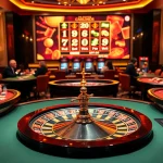 Players enjoying a secure gaming experience at 7HH com é confiável casino tables.