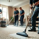 Expert Glasgow carpet cleaning in action, showcasing professional techniques and modern equipment.