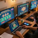 Player immerses in online gaming at tg88 com with multiple casino games displayed