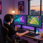 Exciting gaming setup for tải hitclub, showcasing vibrant interface and player engagement.
