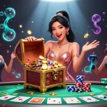 Experience stunning gaming with RR88 at a vibrant poker table full of excitement.