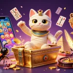 Experience thrilling gaming action with gem88 in a pixel-packed 3D casino scene featuring vibrant slot games and dynamic characters.