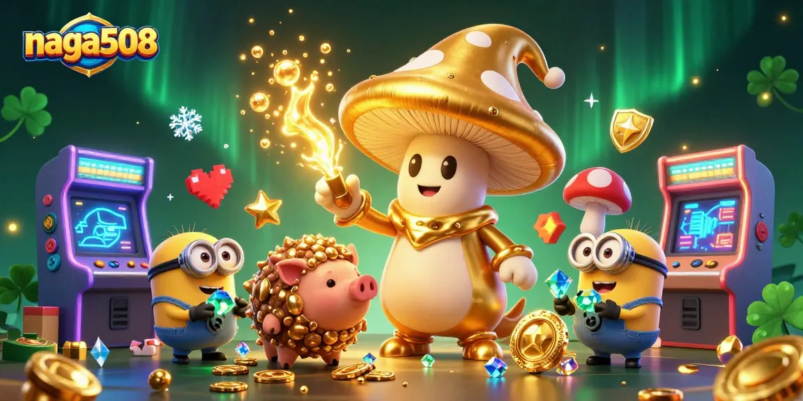 Experience epic gaming adventures with naga508 featuring vibrant slots, golden treasures, and magical characters.