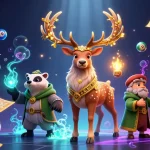 Engage with the exciting world of nhà cái OPEN88 through vibrant lottery-themed visuals and dynamic elements.