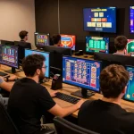 Engaging players at non UK casinos featured on https://dsam.org.uk, showcasing vibrant gaming atmosphere and popular games.