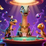 Experience the excitement of lu88 with vibrant characters and animated gambling elements in a dynamic casino scene.
