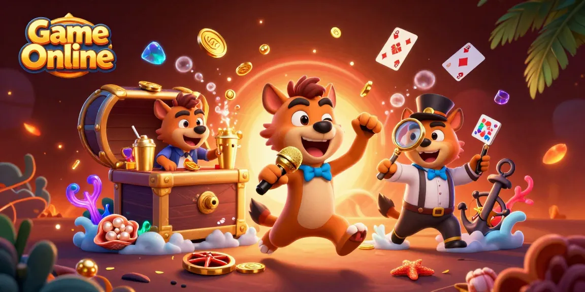 Engage with Game Online featuring hyenas in 3D casino scene, highlighting vibrant gameplay.
